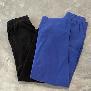 2 pairs of fleece joggers/sweats